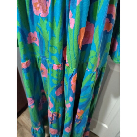 Annie Selke Pine Cone Hill Fantastic Floral Nightdress Dress Sz XL Boho Comfort - Picture 7 of 10